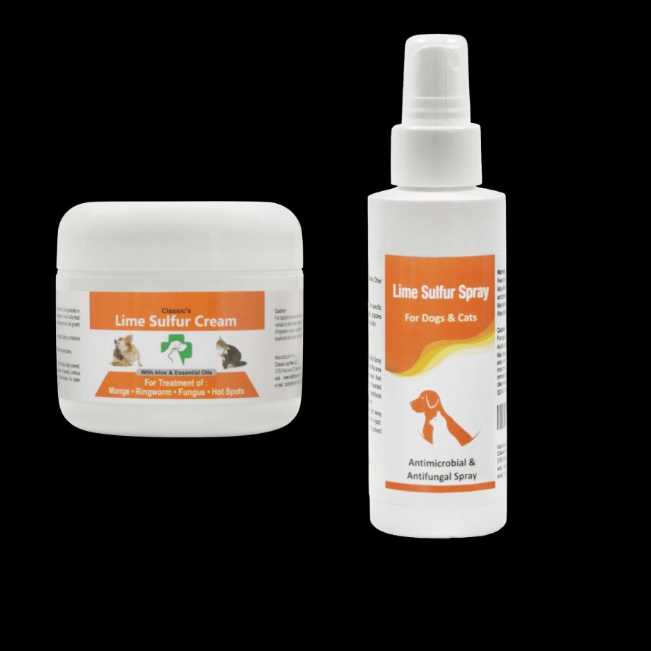 Lime Sulfur Pet Skin Cream and Spray