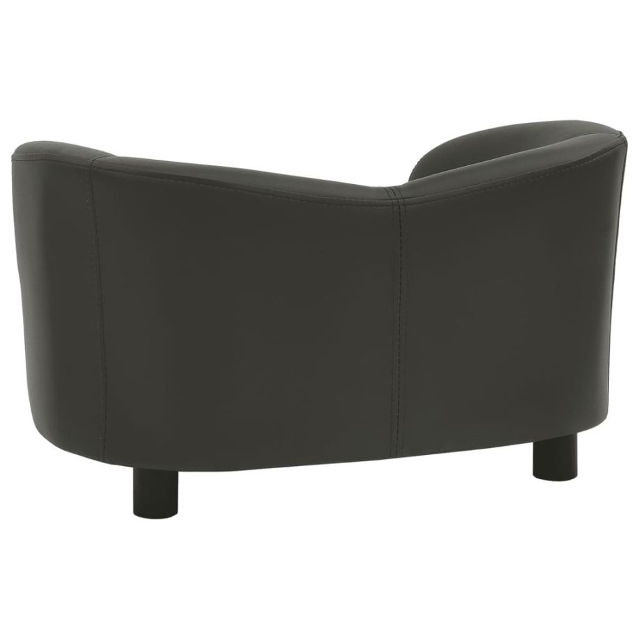 Dog Sofa Dark Gray - Faux Leather